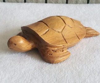 WOODEN HAND CRAFTED TURTLE