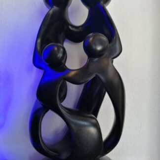 Carved Family Statue