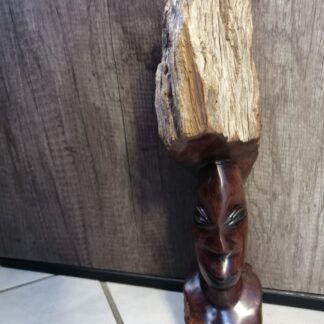 Medium Wood Carved Face
