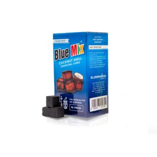 Charcoal Blue Mix Coconut Shell 96 Pieces - 1kg